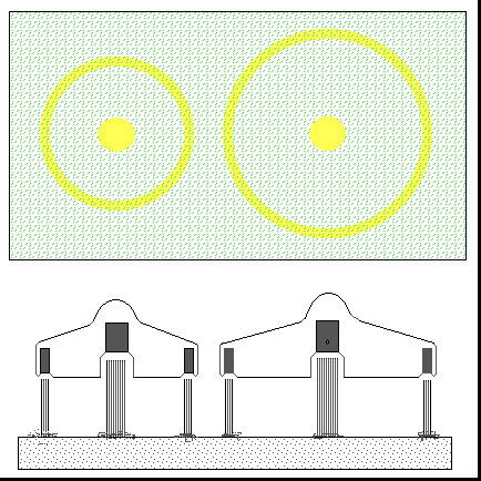 sketch of crop circles